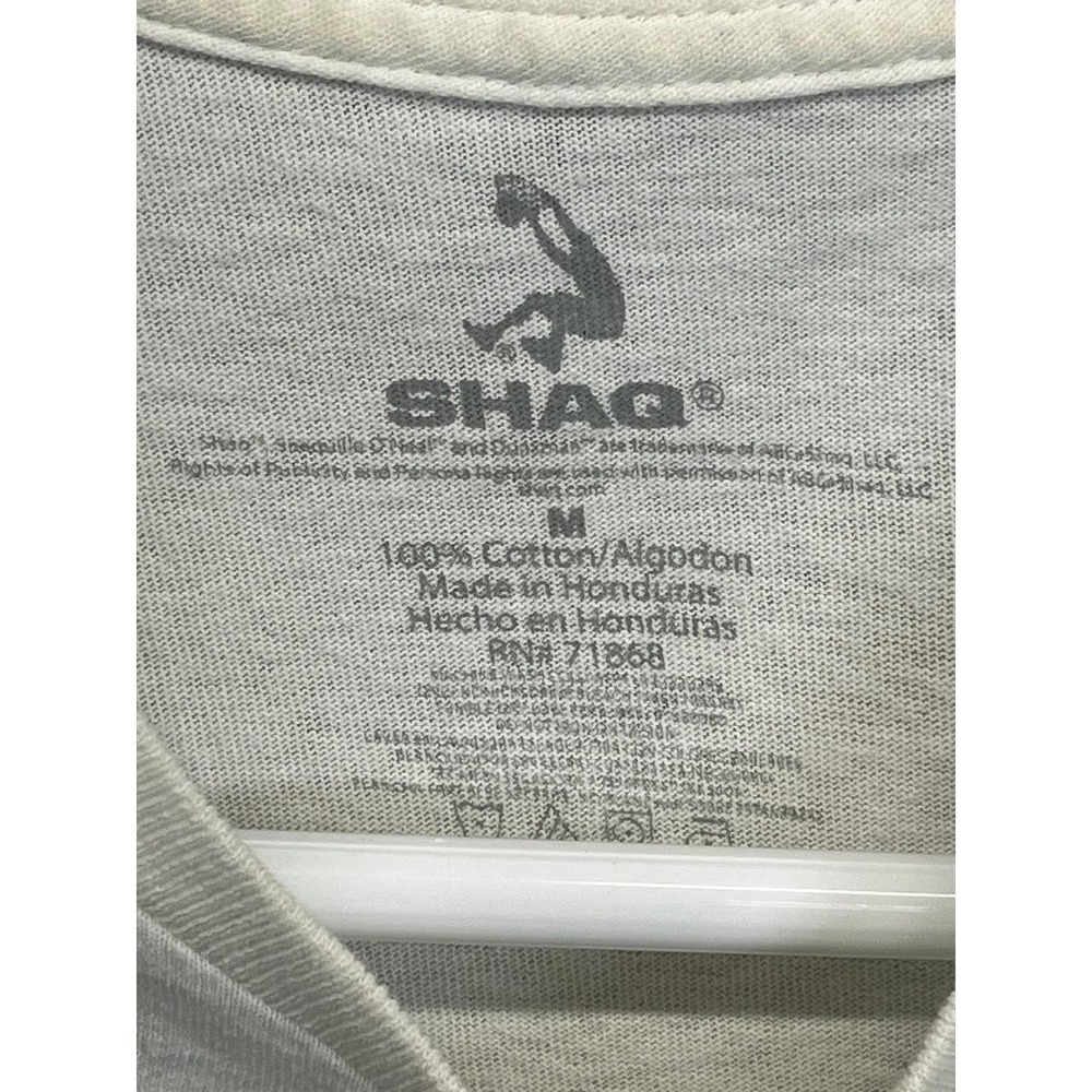 Vintage Shaq Red White Black Mens Short Sleeve Crew Neck Graphic T Shirt Medium - Picture 3 of 7